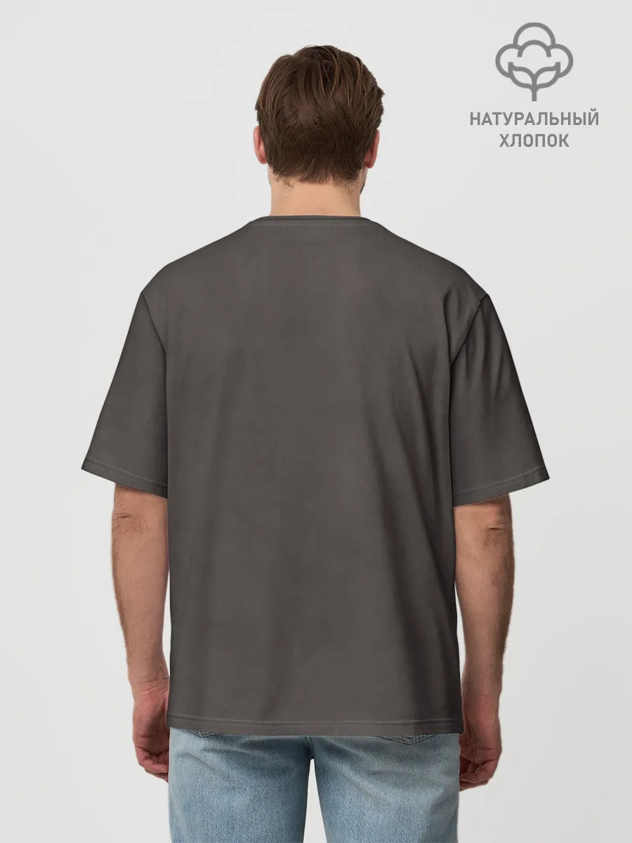 Футболка Мужская оверсайз премиум / Puppy eyes