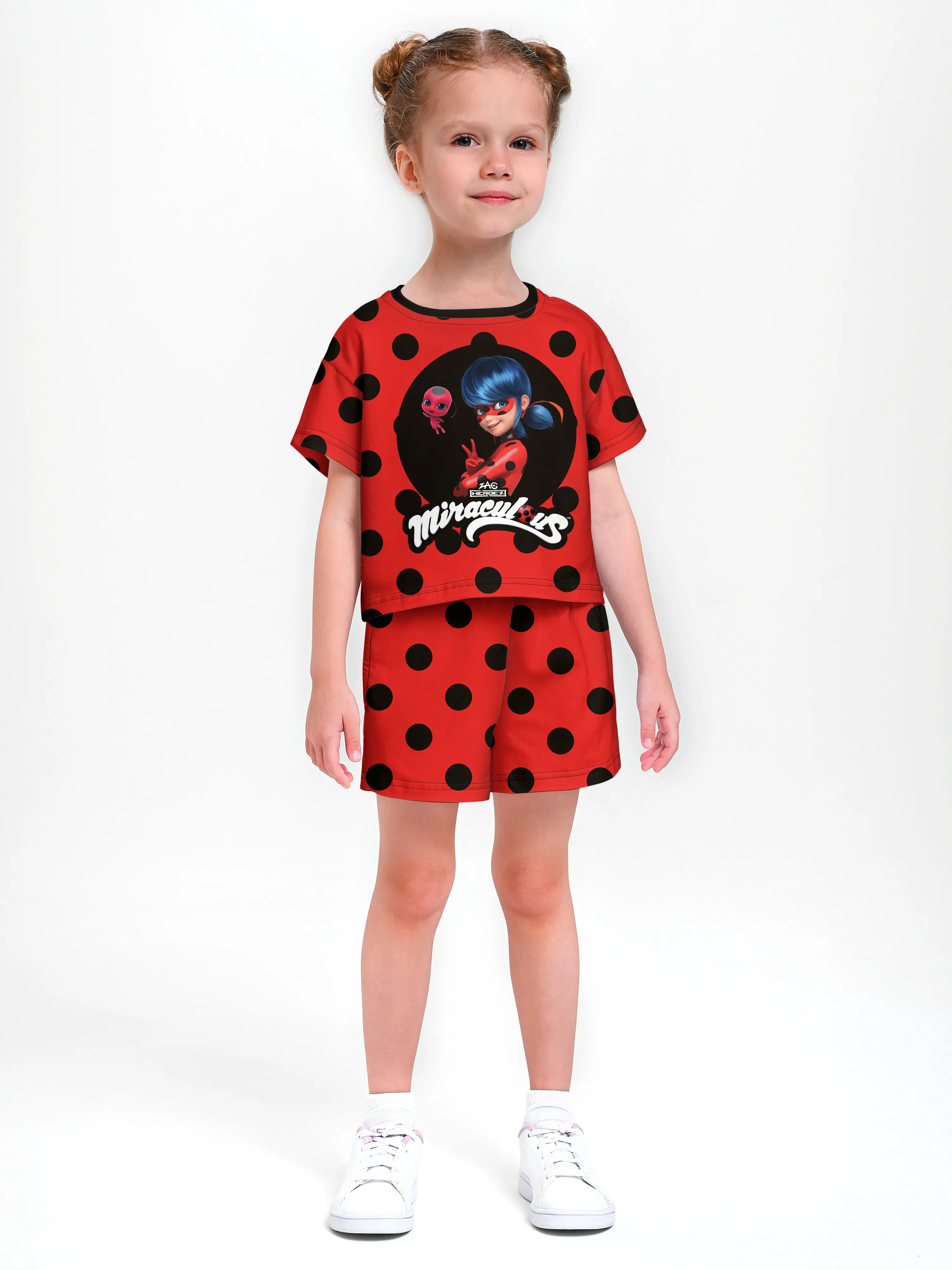 Пижама для девочки с шортами / LBRedCostume