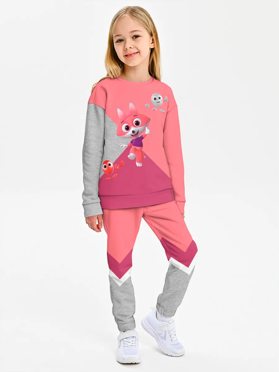 Детский костюм свитшот+штаны / Цветняшки Footer Foxtail