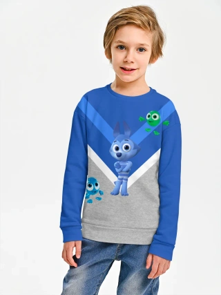 Детский свитшот хлопок / Цветняшки Footer Wolfy