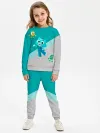 Детский костюм свитшот+штаны / Цветняшки Footer Meowser