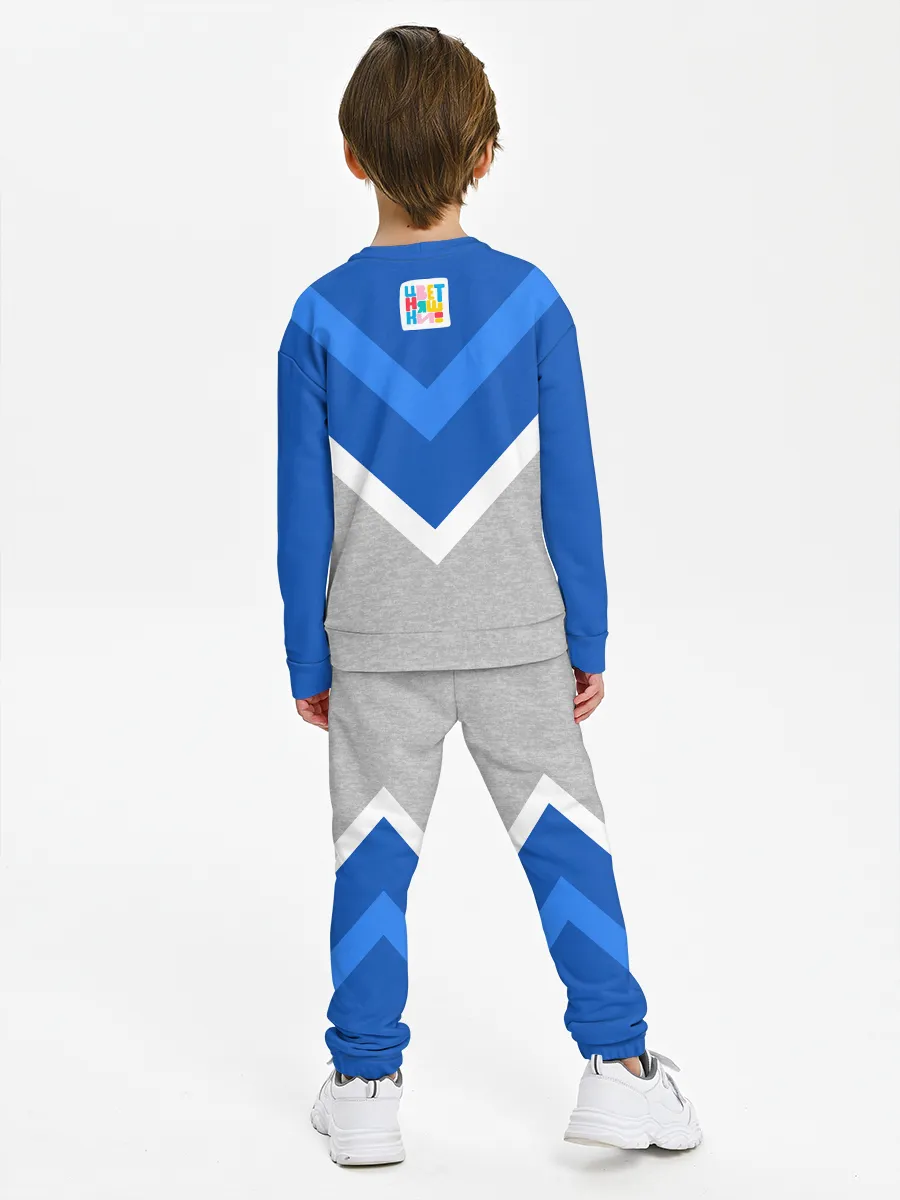 Детский костюм свитшот+штаны / Цветняшки Footer Wolfy