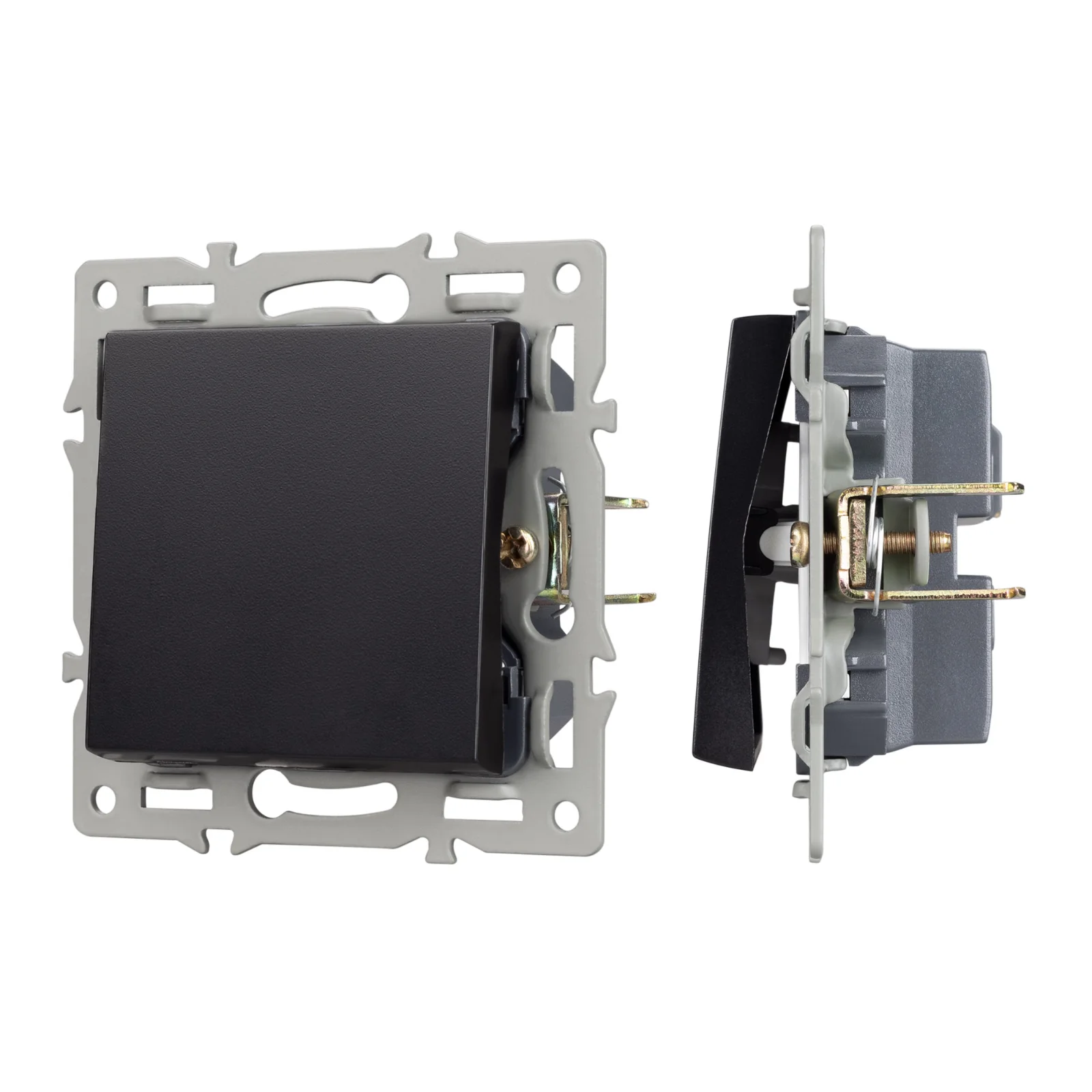 Механизм выключателя одноклавишный непроходной Arlight SWT-MK01-PL-BK (250V, 16A)