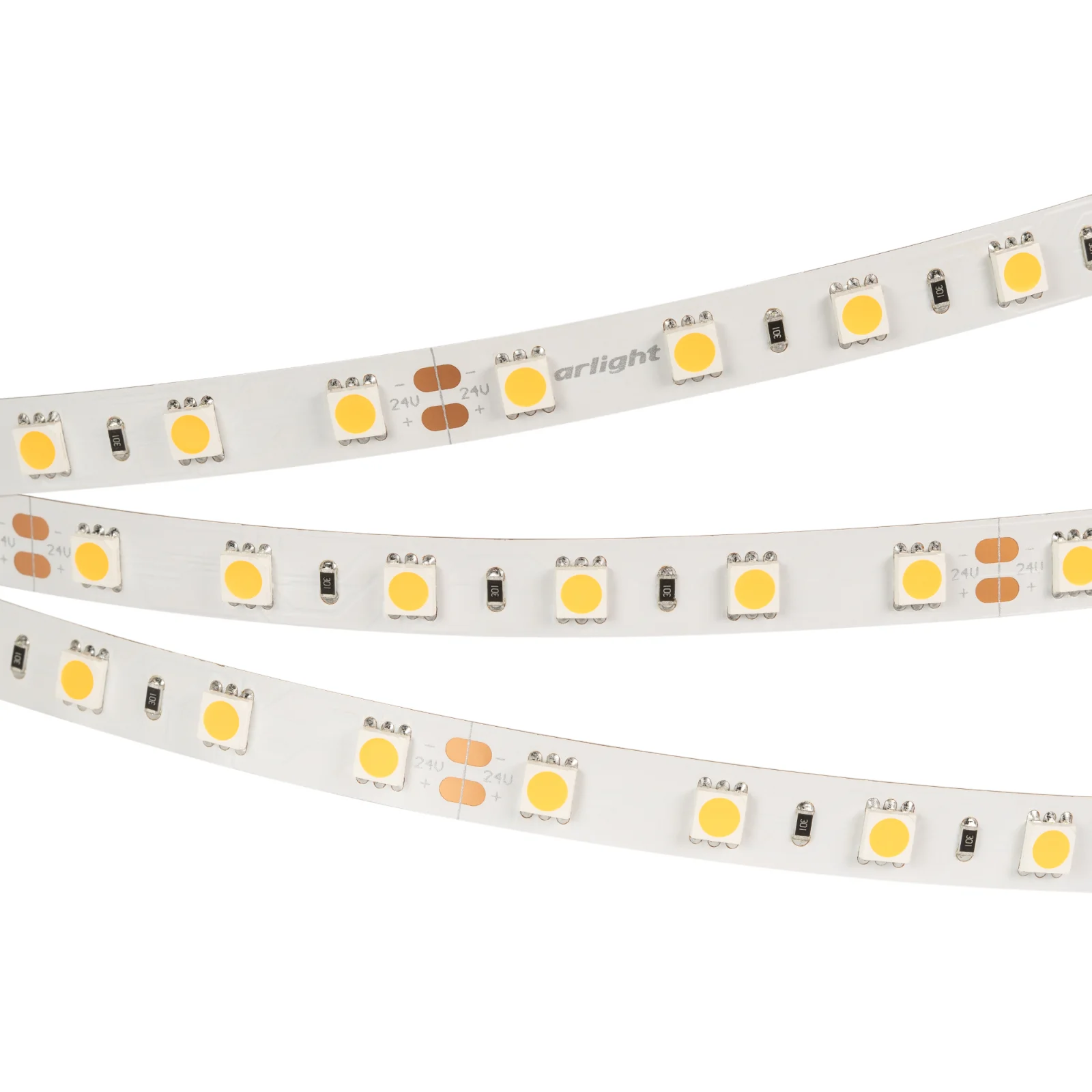 Светодиодная лента Arlight RT 2-5000 24V Warm2400 2x (5060, 300 LED, LUX)