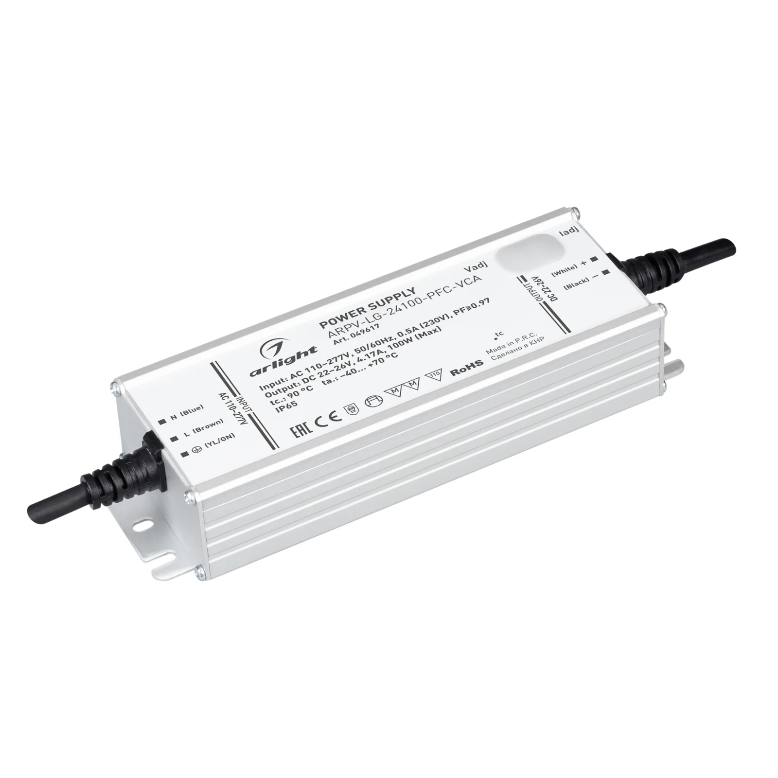 Блок питания Arlight ARPV-LG-24100-PFC-VCA (22-26V, 4.17A, 100W)