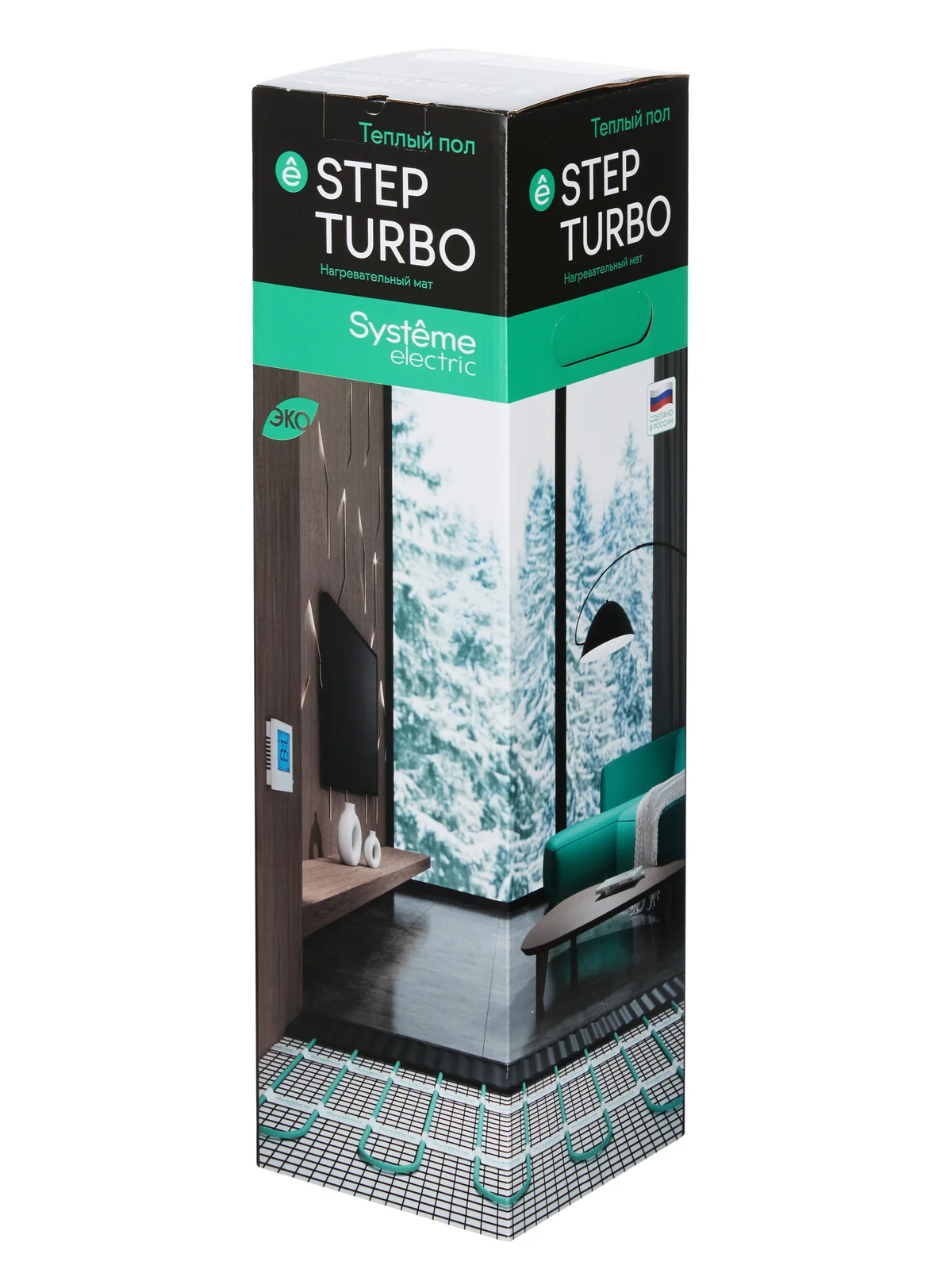 Нагревательный мат тёплого пола STEP Turbo 200 Вт/м², 1 м², 200 Вт