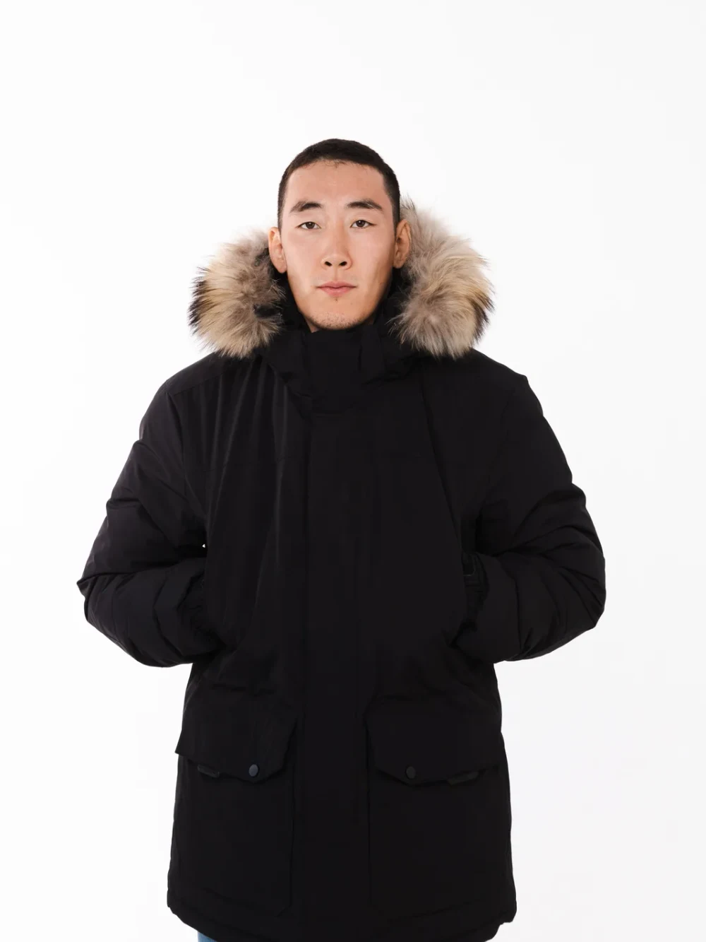 Мужской пуховик Winter Code WC976 (Черный) NORDWARD