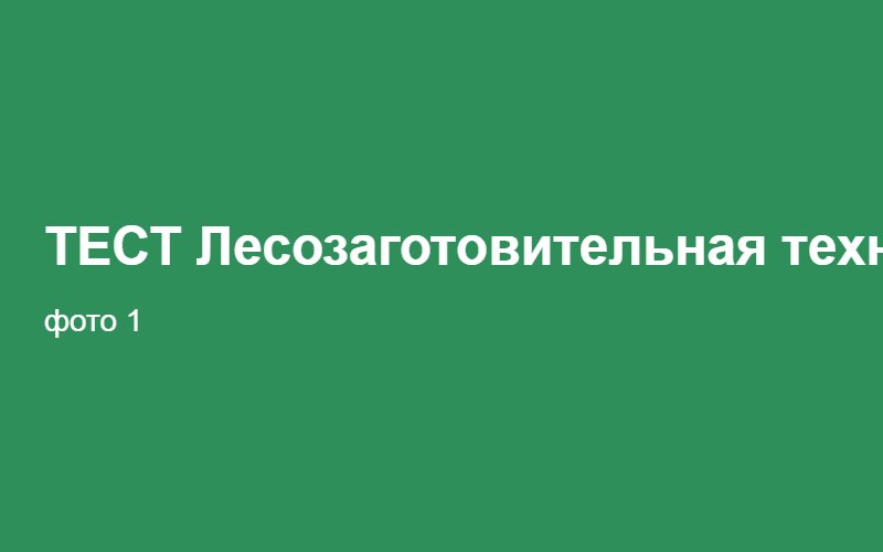 ТЕСТ Лесозаготовительная техника 02:35:59