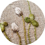 Травинки-лепестки | Ботаническая вышивка | Ручная работа