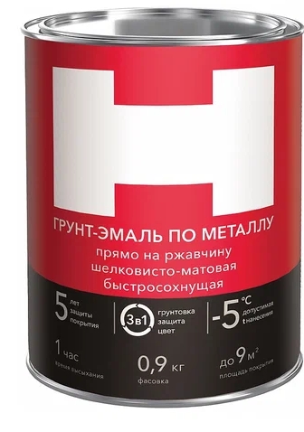 ГРУНТ ЭМАЛЬ КРАСНАЯ 0,9КГ