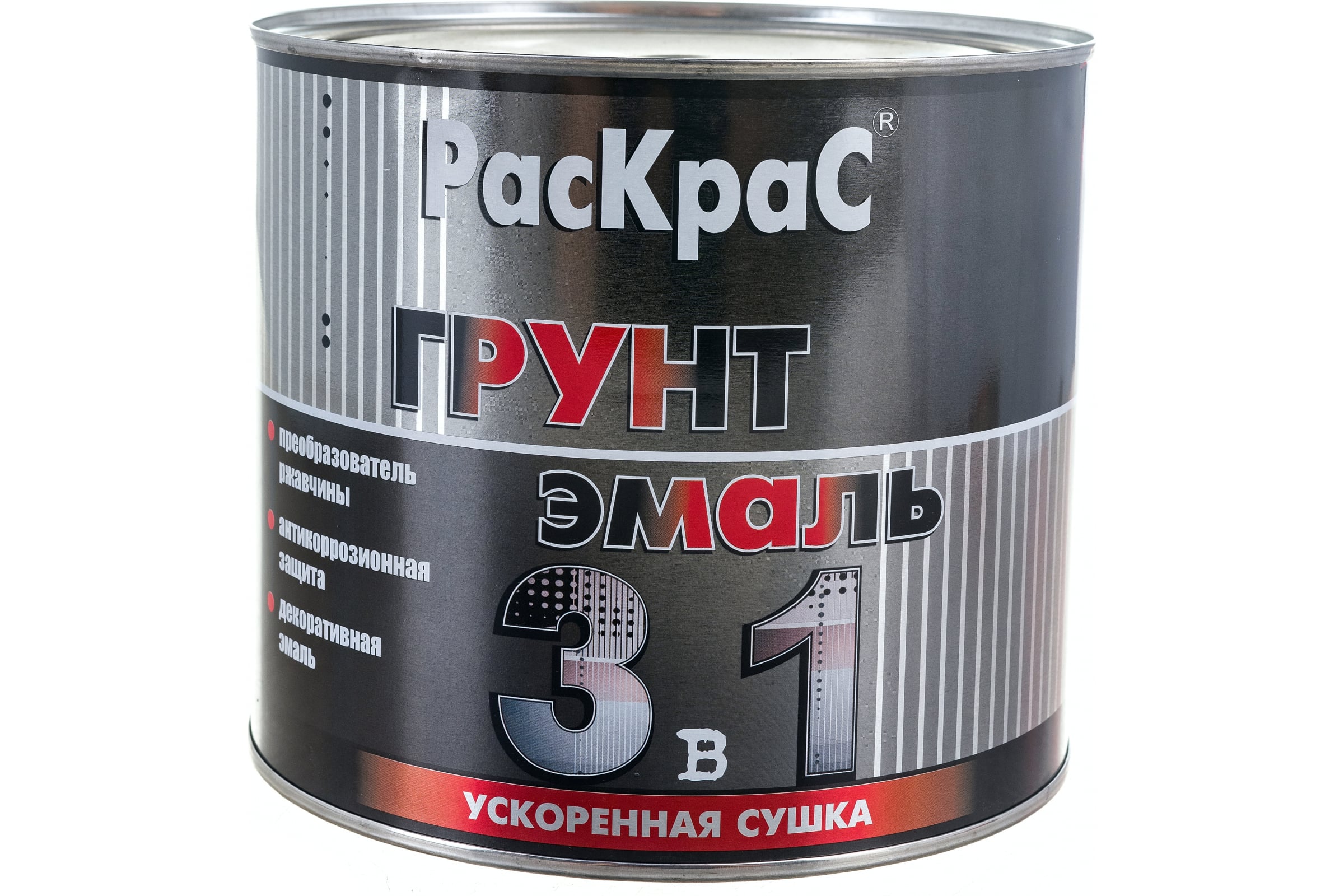 ГРУНТ ЭМАЛЬ ЧЕРНАЯ 0,9КГ 0630 