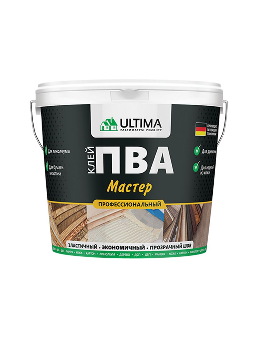 КЛЕЙ ПВА ULTIMA МАСТЕР 0,9КГ ВЕДРО