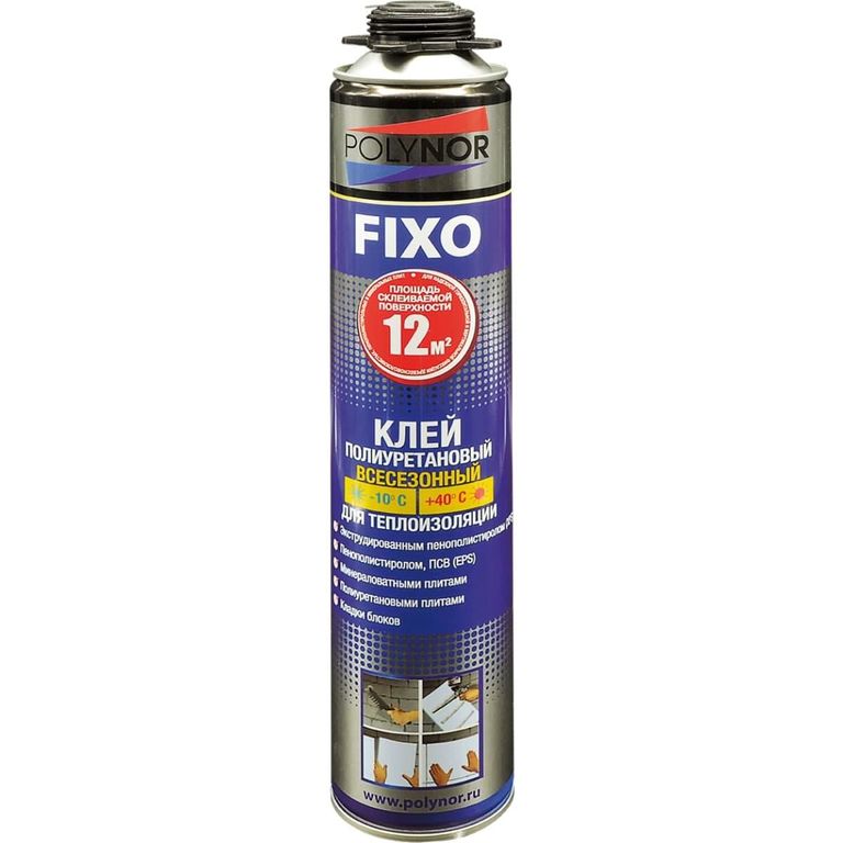 КЛЕЙ ПОЛИУР.Д/ТЕПЛОИЗОЛЯЦИИ POLYNOR FIXO