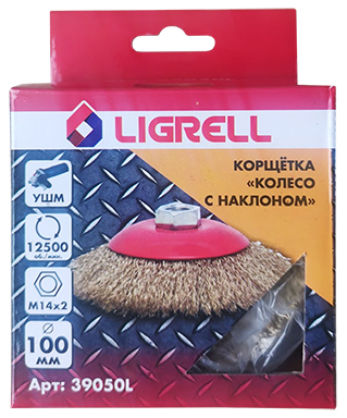 КОРЩЕТКА КОЛЕСО С НАКЛ.УШМ 100ММ 39050 