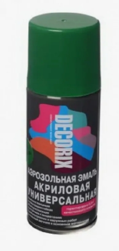 КРАСКА АЭРОЗ. ЗЕЛЕНАЯ 520МЛ DECORIX 