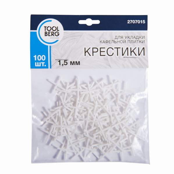 КРЕСТИКИ Д/УКЛАДКИ КАФЕЛЯ 5ММ (100ШТ.) 55606