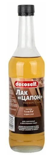 ЛАК БЕСЦВЕТНЫЙ ТЕРМОС. 0,5Л ЦАПОН
