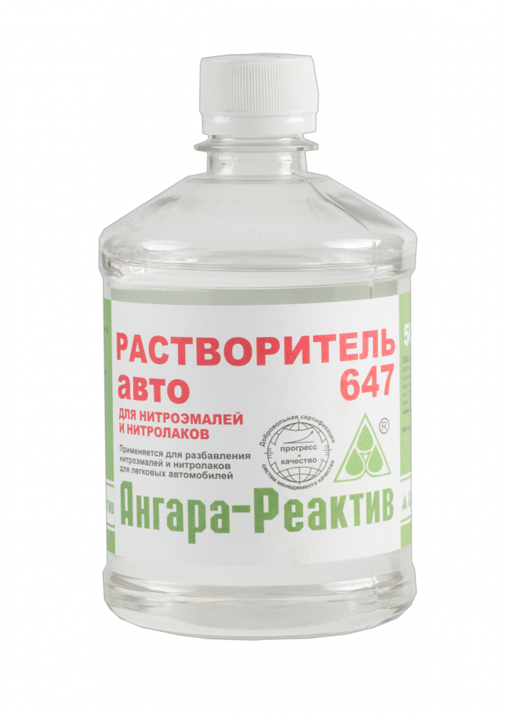 РАСТВОРИТЕЛЬ 647 0,5Л АНГАРСК