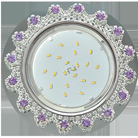 СВЕТ. FP53RNECB GX53  КОРОНА СТРАЗ АМЕТИСТ          