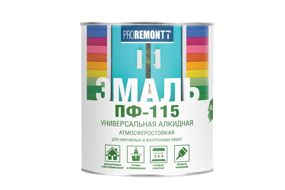 ЭМАЛЬ ПФ-115 ГОЛУБАЯ 0,9КГ ПРОРЕМОНТ