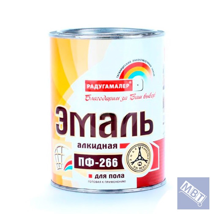 ЭМАЛЬ ПФ-266 ЖЕЛТАЯ 2,7КГ РАДУГА