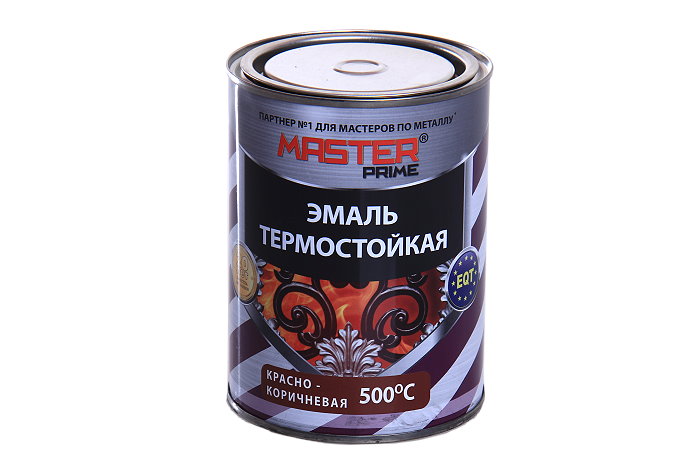 ЭМАЛЬ ТЕРМОС.КРАСНО-КОРИЧ. 0,4КГ MASTER PRIME               