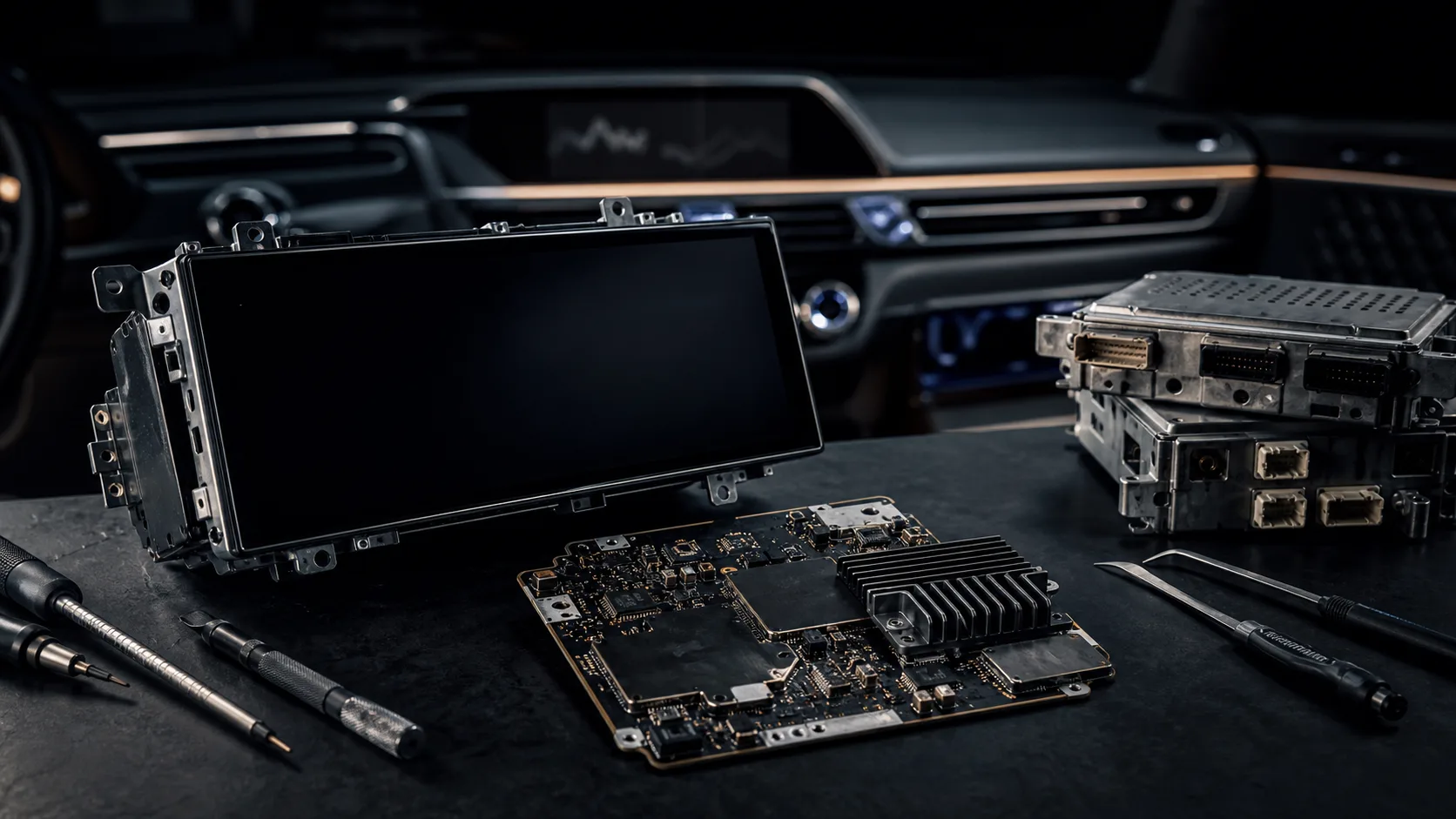 Ремонт головного устройства Genesis GV80: когда прошивка не поможет