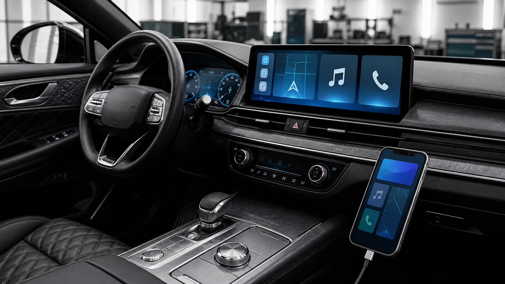 Genesis G80 из Кореи: подключение Apple CarPlay и Android Auto