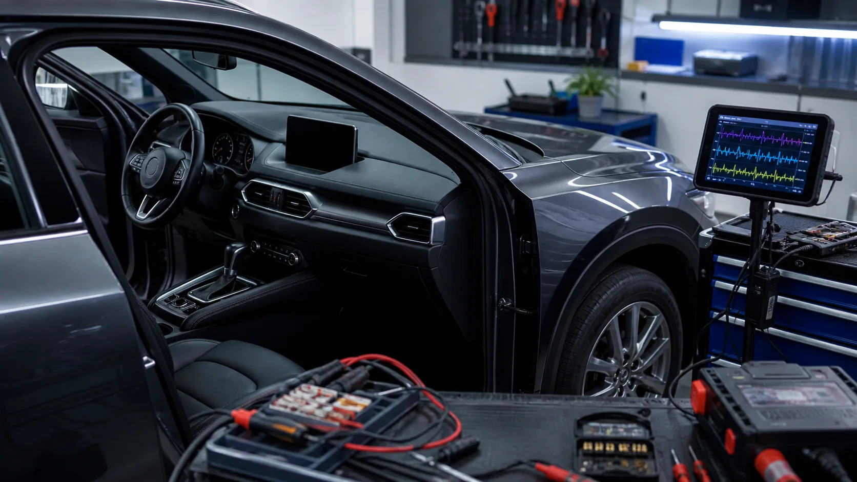 Ремонт мультимедиа Mazda CX-5: зависания, чёрный экран и отсутствие звука