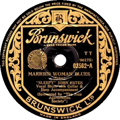 Married Woman Blues / Drop Down Mama