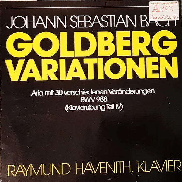 Goldberg Variationen - Aria Mit 30 Verschiedenen Veränderungen BWV 988 (Klavierübung Teil IV)