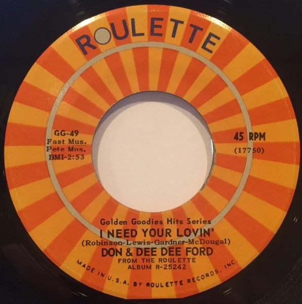 I Need Your Lovin' / Fannie Mae