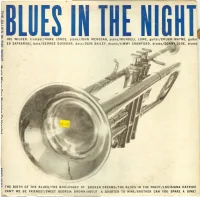 Blues In The Night: Music Minus One Musician Or Vocalist