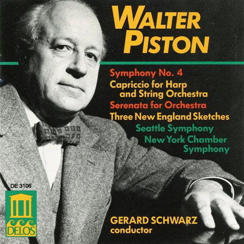 Symphony No. 4 • Capriccio For Harp And String Orchestra • Serenata For Orchestra • Three New England Sketches •