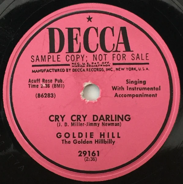 Cry Cry Darling / Call Off The Wedding