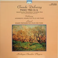 Claude Debussy Piano Trio In G, World-Premiere Recording Of Complete Work From A Newly Discovered Manuscript