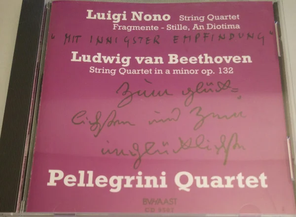 String Quartet Fragmente - Stille, An Diotima  / String Quartet In A Minor Op. 132