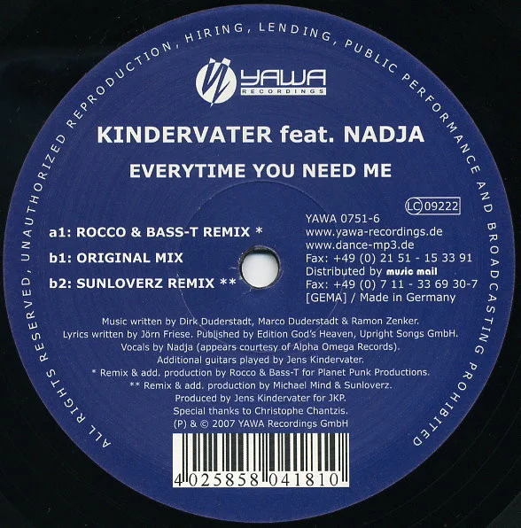 Everytime You Need Me