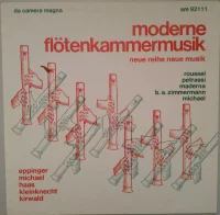 Moderne Flötenkammermusik (Neue Reihe Neue Musik)