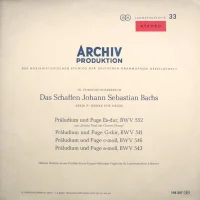 Präludien Und Fugen BWV 552, 541, 546, 543