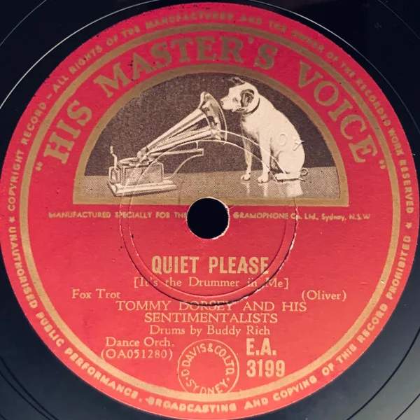 Quiet Please (It's The Drummer In Me)  / Old Folks At Home