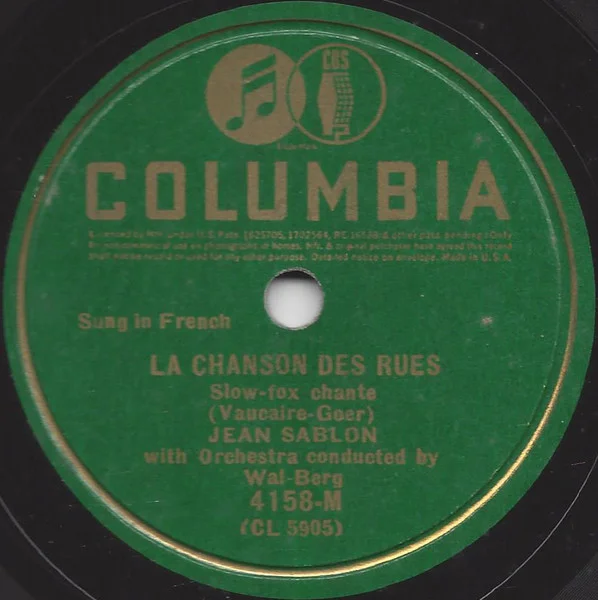 Vous Qui Passez Sans Me Voir / La Chanson Des Rues