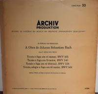 IX Período de Pesquisas - A Obra de Johann Sebastian Bach - Série F - Obras Para Órgão
