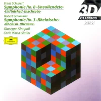 Symphony No. 8 "Unvollendete" = "Unfinished = Inachevée" / Symphony No. 3 "Rheinische" = "Rhenish = Rhénane"