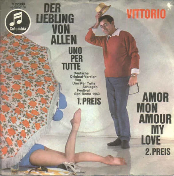 Schlager-Festival San Remo 1963 - Deutsche Original-Version Von Uno Per Tutte