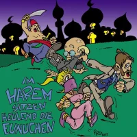 Im Harem Sitzen Heulend Die Eunuchen