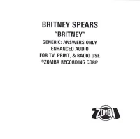 "Britney" Generic: Answers Only