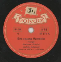 Eine Einsame Harmonika / Meine Stille Liebe Ist Die Elbe