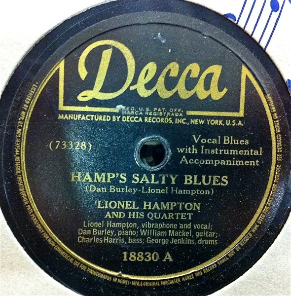 Hamp's Salty Blues / Chord-A-Re-Bop