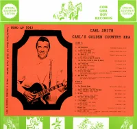 Carl's Golden Country Era